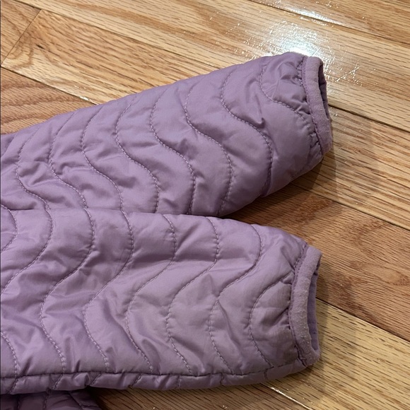 Columbia Quilted Jacket in Dusty Purple with Polka Dot Lining - Picture 3 of 7